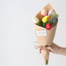 모리앤 튤립 6p 레터링 조명꽃다발, 믹스(튤립)