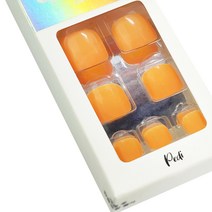 젤리팁 말랑 페디팁 24p + 미니 파일 + 우드스틱, 네온 오렌지, 1개