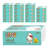헬로키티 뽑아쓰는 키친타월 펄프 3겹 100매, 100매입, 20개
