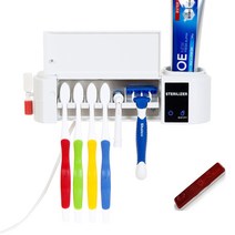 삼국 에코지우 칫솔살균기 HD-603W + 닥터크리너 휴대용 칫솔살균기 BIO-201, HD-603W, BIO-201, 화이트(에코지우 칫솔살균기), 패턴와인(닥터크리너 칫솔살균기)