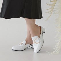 착한구두 여성용 페퍼 더블D 장식 뮬 블로퍼 BFLTR3d823