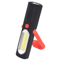 TheGreen 180도 회전 USB 충전 COB 눈뽕 LED 랜턴, 검정 + 빨강, 1개