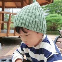 후니네 아동용 꼭지 비니모자