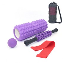 넥스피아 폼롤러 종아리 스틱 스토브 파이프 4종 세트, 06 보라색