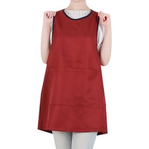 클린유니폼 원피스 방수 원피스형 양쪽트임 앞치마, 와인, 1개