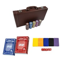 다싸몰 몬테카를로 카지노칩 케이스 300p 세트, 브라운