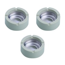 듀러블리 플라스틱 재떨이 원형, 녹색, 3개