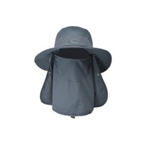 3가지 기능의 낚시 양봉 방충 모자 사파리 형 C-02, 그레이