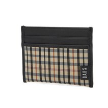 닥스 HOUSE CHECK 체크 가죽 카드지갑 DBHO1FE85BK