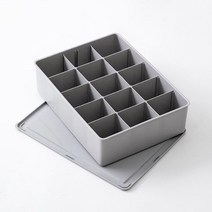 스타 다용도 칸막이 정리함 15칸 23.7cm, 04 그레이, 1개