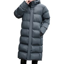 루나글램 남성용 패션 캐주얼 롱 패딩