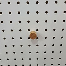 쉼목공방 원형자석, 오크
