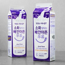 맛있는우유GT 소화 잘되는 배 안아픈 우유, 900ml, 2개