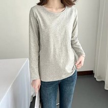 라타 임산부 수유 라운드넥 긴팔티