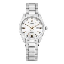 카시오 여성용 아날로그 수능 쿼츠 가죽시계 LTP-1302D