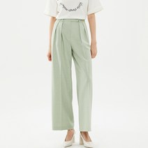 씨씨콜렉트 여성용 CC collect 셀렉트C 셋업 와이드 턱 팬츠 C222MSA232