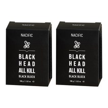네시픽 블랙헤드 올킬 블랙 블록 클렌징 비누, 100g, 2개
