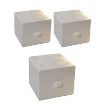 원미닛 탁상용 마카롱 컬러 블록 미니 서랍장 3p, 화이트, 1단