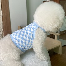 바이담수미 반려동물 체크체크 끈나시, 블루