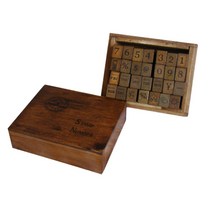 메이징초이스 다꾸 빈티지 우표 스탬프 28종 세트 브라운 3.8 x 0.9 x 1.2 cm, 1세트