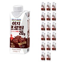 파스퇴르 이지프로틴 저당 초코, 250ml, 18개
