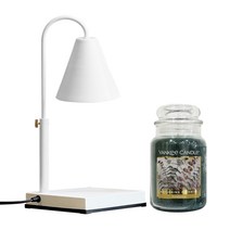 아베스트 타이머 높이조절 워머 + 양키캔들 라지자 유칼립투스 세트, 화이트(워머)