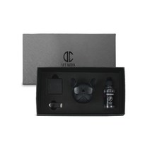 디씨네트워크 차량용 불독 방향제 무광블랙 오일향 블랙체리, 1세트