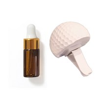 라비다 골프공 실내인테리어 석고오너먼트 + 석고방향제 리필오일 3ml 세트, 블랙체리