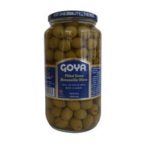 고야 대용량 피티드 그린 만자니야 올리브, 875g, 1개