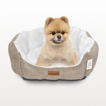까사보니따 강아지 유럽풍 펌킨 볼륨 쿠션, 카키베이지