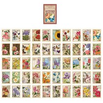 잇홈 감성 우표 DIY 다꾸 스티커 50종 x 2p 세트, B 타입, 1세트