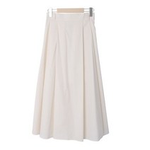 린다샵 머오닐 뒷밴딩 투핀턱 플레어 롱 스커트 SK4681K26