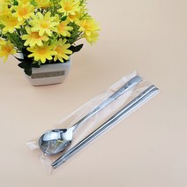 키친아트 클로버 샌딩 5인 수저세트 벌크형, 실버, 숟가락 5p + 젓가락 5p