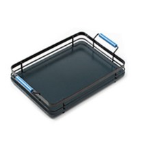 아리코 철제 프레임 손잡이 트레이, 블루