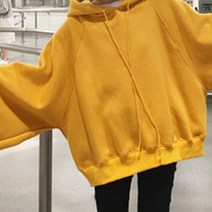 레글런 빅후드 벌룬 오버핏 기모 임산부 후드티