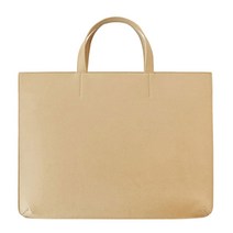 클리니스 무지 심플 노트북 파우치 서류 가방, 베이지