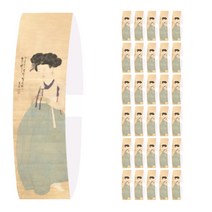 인디케이 민화 띠종이, 미인도, 50개