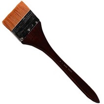 마이데일리 미술용 빽붓 브러쉬 월넛, 4호, 1개
