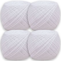 타조 순면 40수 구정뜨개실 4p, 101 화이트