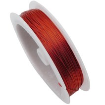 컬러 공예철사 0.3mmx50m, 20 레드, 1개