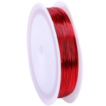 부드러운 철 와이어 0.5mm x 40m, 15 레드, 1개