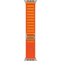 Apple 정품 애플워치 알파인 루프, 49mm, Medium, 오렌지