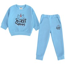 키즈크루 아동용 스윗유니콘 트레이닝 상하의 세트