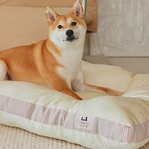 히즈독 반려동물 풍기인견 방석 커버일체형, 쿨크림