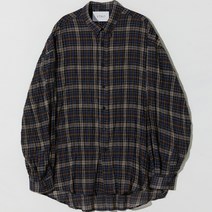 브이투 남성용 네츄럴 체크 셔츠