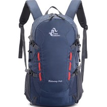 위즈앤위즈 방수 등산 배낭 40L, 블루그레이