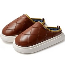 슈퍼카미트 남성용 고급 소프트 쿠션 퍼 슬리퍼 ws5080