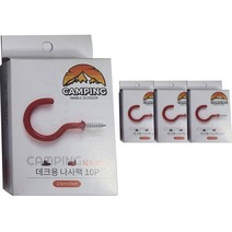 데크용 텐트 나사팩 10개입 x 4p, 레드