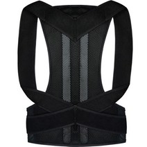 힐리오 허리 등 어깨 바른 자세 밴드 03 블랙 3XL, 1개