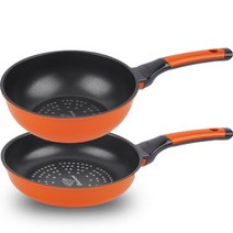 키친아트 프리미엄 퍼스널 컬렉션 SMART 후라이팬 2종 세트, 프라이팬 20cm + 궁중팬 20cm, 혼합색상